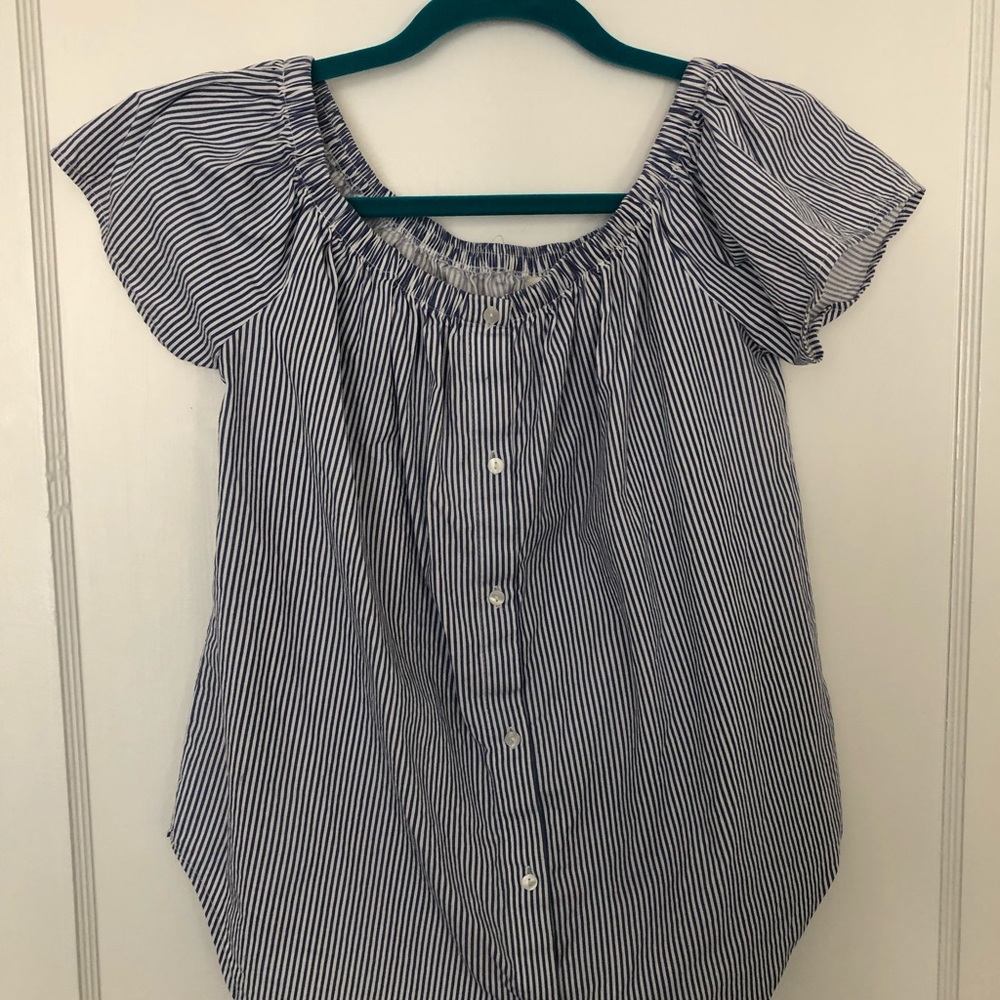 never worn off the shoulder top